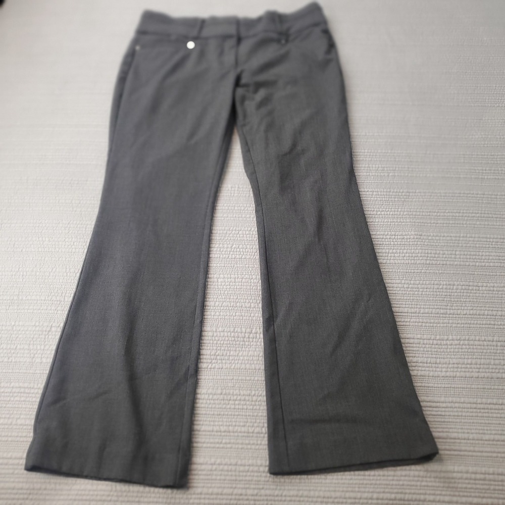 Candie's Marilyn Bootcut Dress Pants Womens 13 Gray Mid Rise Trousers Y2K